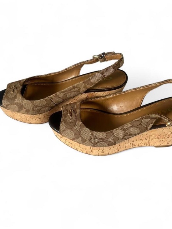 Coach Shoes - Coach Ferry Signature Platform Wedge Sandal
